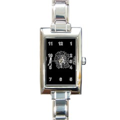 Drawing  Rectangle Italian Charm Watch