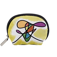 Abstract Art Colorful Accessory Pouches (small)  by Modern2018