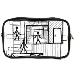 Drawing Toiletries Bags by ValentinaDesign