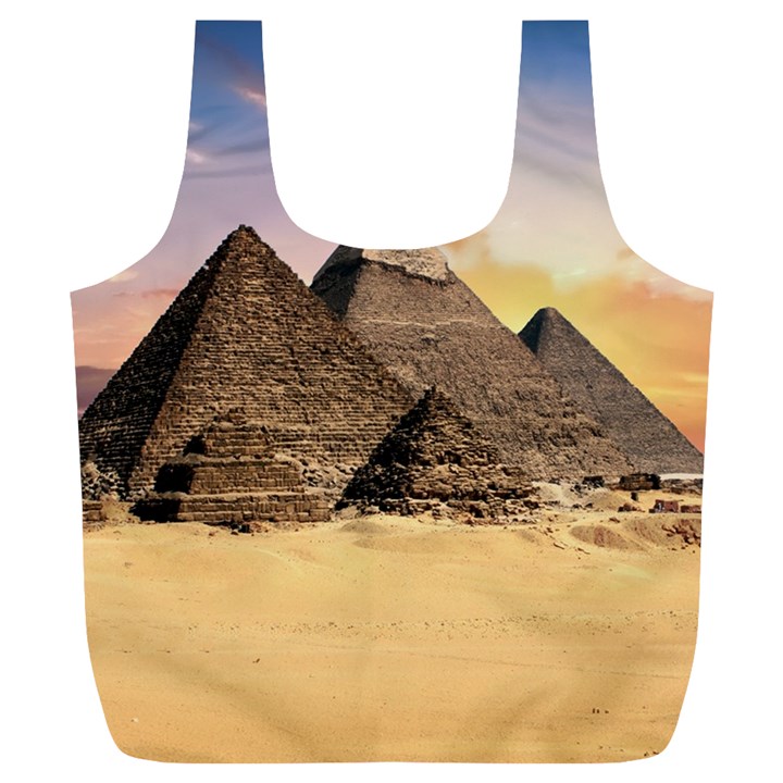 Ancient Archeology Architecture Full Print Recycle Bags (L) 