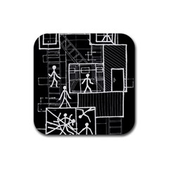 Drawing Rubber Coaster (square) 