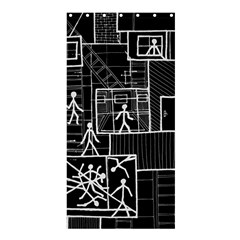 Drawing Shower Curtain 36  X 72  (stall) 