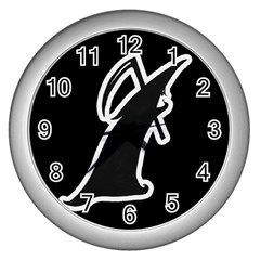 Drawing Wall Clocks (silver) 