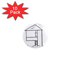 Drawing 1  Mini Magnet (10 Pack)  by ValentinaDesign