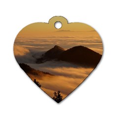 Homberg Clouds Selva Marine Dog Tag Heart (Two Sides)