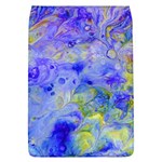 Abstract Blue Texture Pattern Flap Covers (L)  Front
