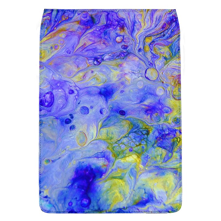 Abstract Blue Texture Pattern Flap Covers (L) 