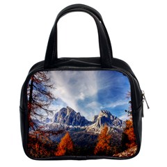 Dolomites Mountains Italy Alpine Classic Handbags (2 Sides) by Simbadda