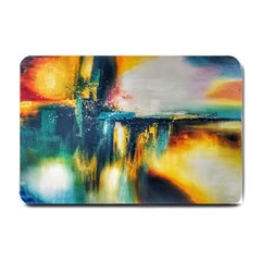 Art Painting Abstract Yangon Small Doormat  by Simbadda