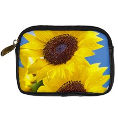 Sunflower Floral Yellow Blue Sky Flowers Photography Digital Camera Cases by yoursparklingshop