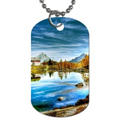 Dolomites Mountains Italy Alpin Dog Tag (two Sides) by Simbadda