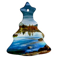 Dolomites Mountains Italy Alpin Christmas Tree Ornament (two Sides) by Simbadda