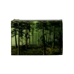 Forest Tree Landscape Cosmetic Bag (medium)  by Simbadda