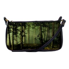 Forest Tree Landscape Shoulder Clutch Bags by Simbadda