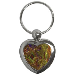 Fractal Virtual Abstract Key Chains (heart)  by Simbadda