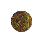 Fractal Virtual Abstract Golf Ball Marker Front