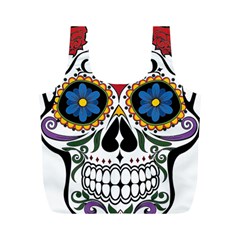 Cranium Sugar Skull Full Print Recycle Bags (m)  by StarvingArtisan