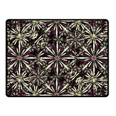 Dark Tropical Pattern Double Sided Fleece Blanket (small)  by dflcprints