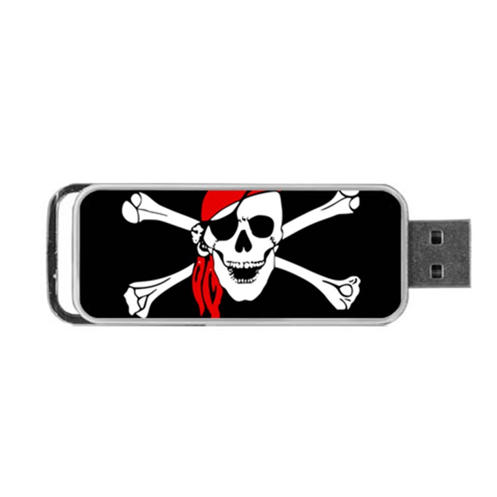 Pirate Skull Portable USB Flash (One Side)