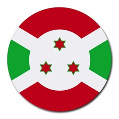 Flag of Burundi Round Mousepads