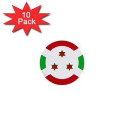 Flag of Burundi 1  Mini Buttons (10 pack) 