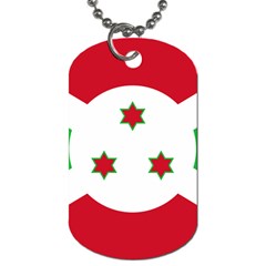 Flag Of Burundi Dog Tag (two Sides) by abbeyz71