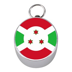 Flag of Burundi Mini Silver Compasses