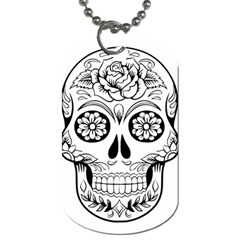 Sugar Skull Dog Tag (two Sides) by StarvingArtisan