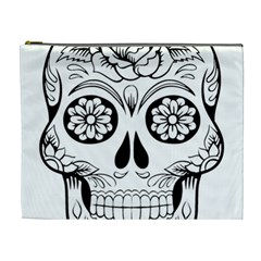 Sugar Skull Cosmetic Bag (xl) by StarvingArtisan