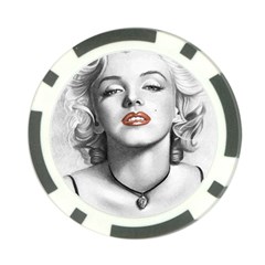 Blonde Bombshell Poker Chip Card Guard by StarvingArtisan