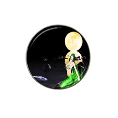 Sexy Mermaid In The Moonlight Hat Clip Ball Marker (4 Pack) by StarvingArtisan