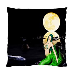 Sexy Mermaid In The Moonlight Standard Cushion Case (two Sides) by StarvingArtisan