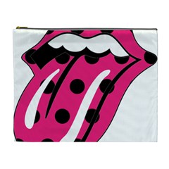 Pink Tongue Cosmetic Bag (xl)