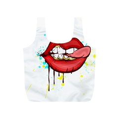 Bit Your Tongue Full Print Recycle Bags (s)  by StarvingArtisan