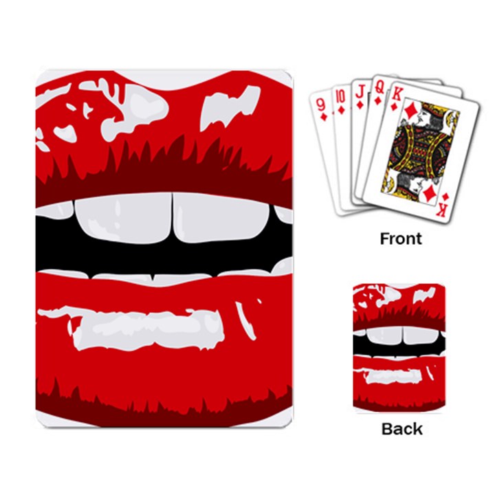 Sexy Mouth  Playing Card