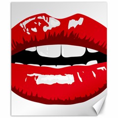 Sexy Mouth  Canvas 8  X 10 