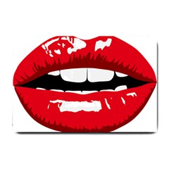 Sexy Mouth  Small Doormat  by StarvingArtisan