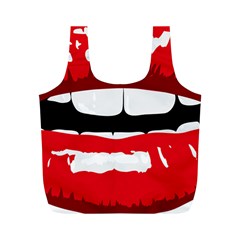 Sexy Mouth  Full Print Recycle Bags (m)  by StarvingArtisan