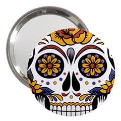 Sugar Skull 3  Handbag Mirrors by StarvingArtisan