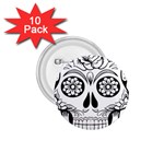 Sugar Skull 1.75  Buttons (10 pack) Front