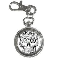 Sugar Skull Key Chain Watches by StarvingArtisan