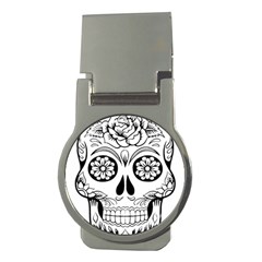 Sugar Skull Money Clips (round)  by StarvingArtisan