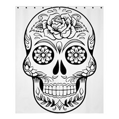 Sugar Skull Shower Curtain 60  X 72  (medium)  by StarvingArtisan