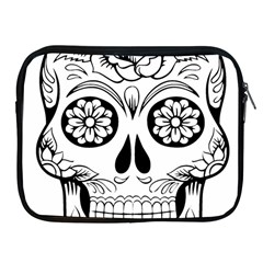 Sugar Skull Apple Ipad 2/3/4 Zipper Cases by StarvingArtisan