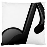 Music Note  Large Cushion Case (Two Sides) Back