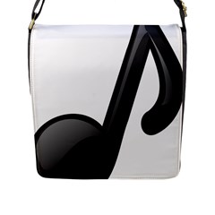 Music Note  Flap Messenger Bag (l)  by StarvingArtisan