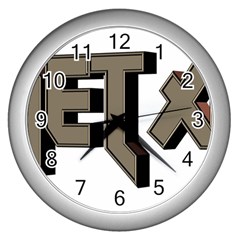 Heavy Metal  Wall Clocks (silver)  by StarvingArtisan