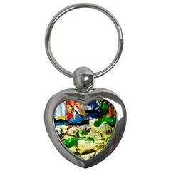 Catalina Island Not So Far 4 Key Chains (heart)  by bestdesignintheworld