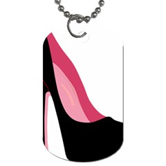 Black Stiletto Heels Dog Tag (two Sides) by StarvingArtisan