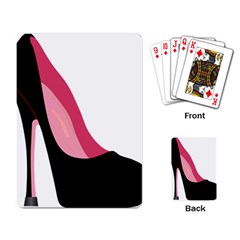 Black Stiletto Heels Playing Card by StarvingArtisan